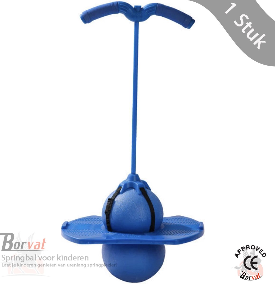   |Sport Outdoor Games Speelgoed Kinderen Stuiterende Bal Met Handvat En Pomp Balans Platform Bouncy Sprong Pogo Bal Voor Kinderen Speeltuin - Blauw